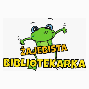 Żajebista bibliotekarka - Poduszka Biała