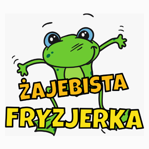 Żajebista fryzjerka - Poduszka Biała