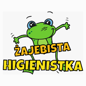 Żajebista higienistka - Poduszka Biała