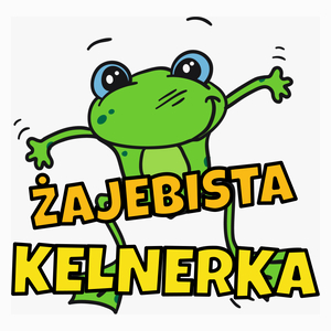 Żajebista kelnerka - Poduszka Biała