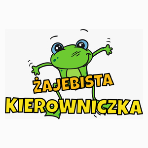 Żajebista kierowniczka - Poduszka Biała