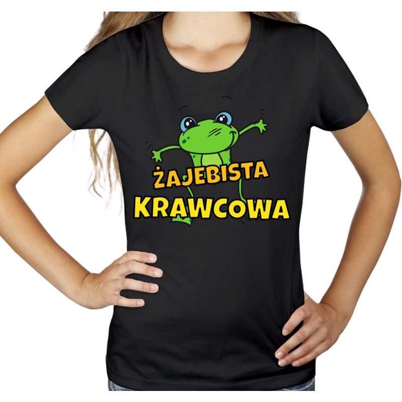Żajebista krawcowa - Damska Koszulka Czarna