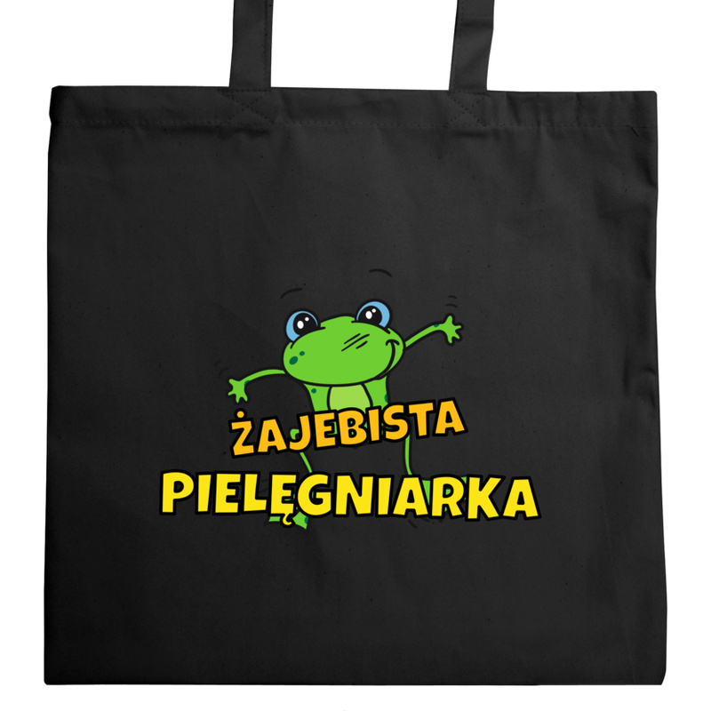 Żajebista pielęgniarka - Torba Na Zakupy Czarna