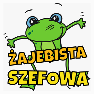 Żajebista szefowa - Poduszka Biała