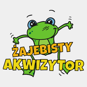 Żajebisty Akwizytor - Męska Koszulka Biała