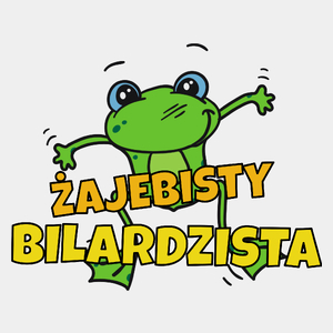 Żajebisty Bilardzista - Męska Koszulka Biała