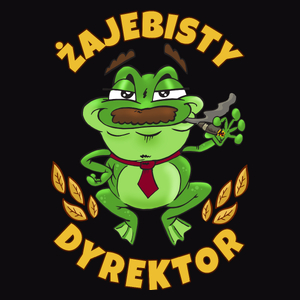 Żajebisty Dyrektor - Męska Koszulka Czarna