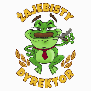 Żajebisty Dyrektor - Poduszka Biała