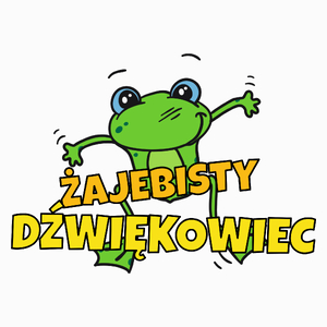 Żajebisty Dźwiękowiec - Poduszka Biała