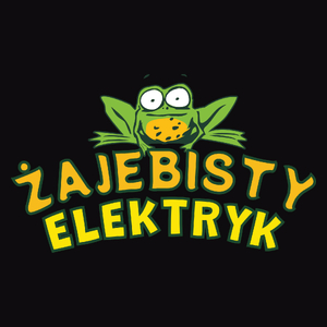 Żajebisty Elektryk - Męska Bluza z kapturem Czarna