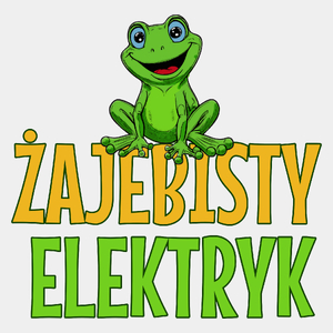 Żajebisty Elektryk - Męska Koszulka Biała