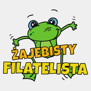 Żajebisty Filatelista - Męska Koszulka Biała