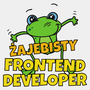 Żajebisty Frontend Developer - Męska Koszulka Biała