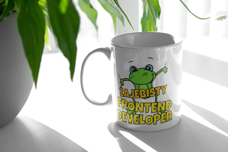 Żajebisty Frontend Developer - Kubek Biały