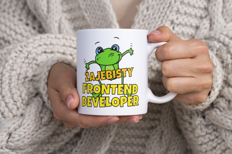 Żajebisty Frontend Developer - Kubek Biały