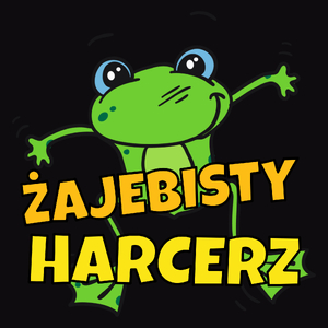 Żajebisty Harcerz - Męska Bluza z kapturem Czarna