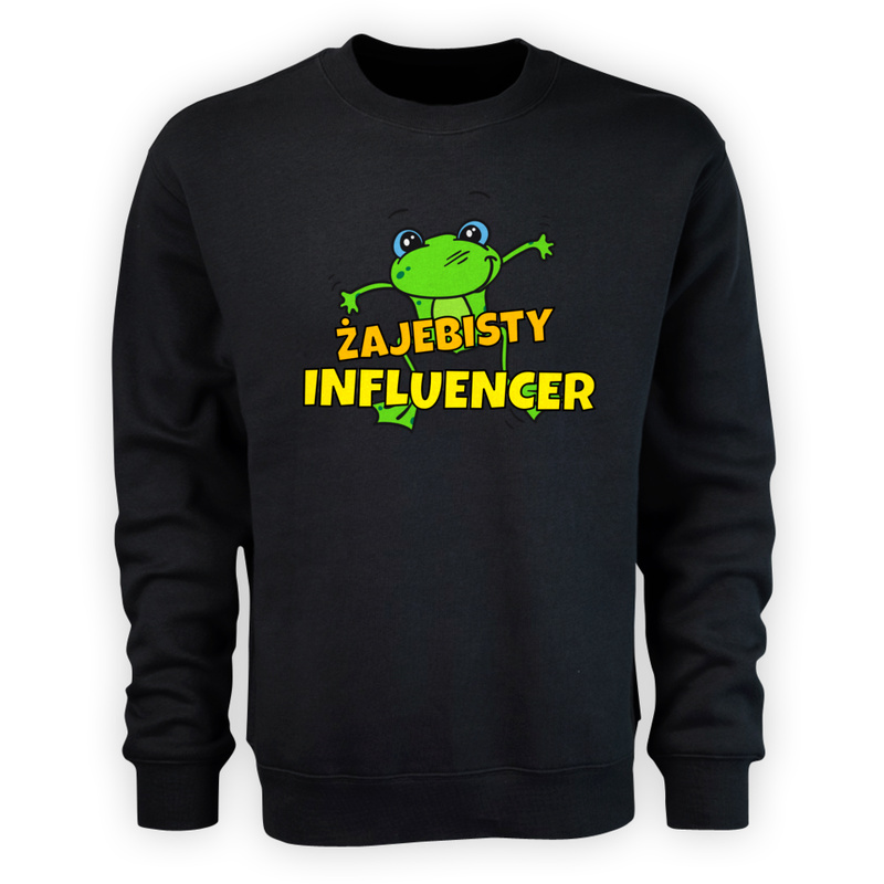 Żajebisty Influencer - Męska Bluza Czarna