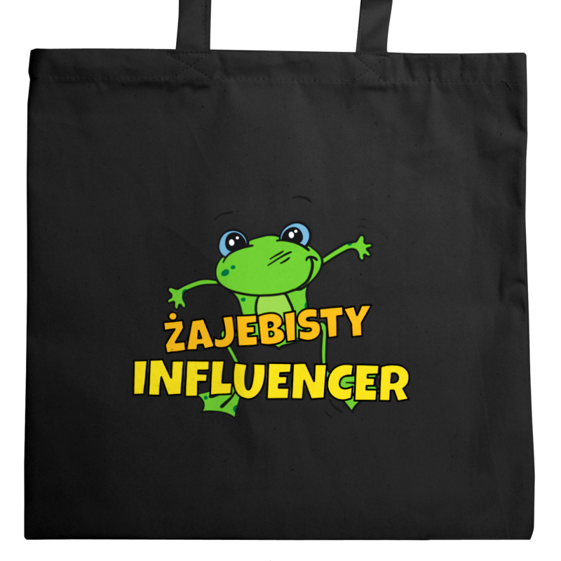 Żajebisty Influencer - Torba Na Zakupy Czarna