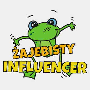 Żajebisty Influencer - Męska Koszulka Biała