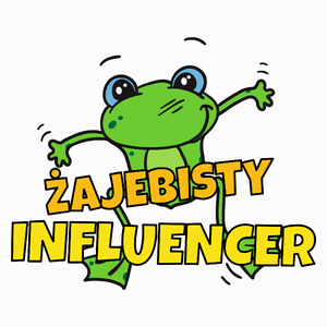 Żajebisty Influencer - Poduszka Biała