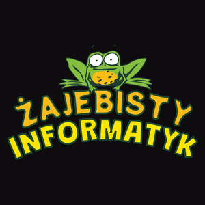 Żajebisty Informatyk - Męska Bluza z kapturem Czarna