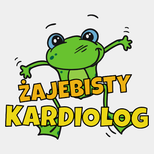 Żajebisty Kardiolog - Męska Koszulka Biała