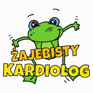 Żajebisty Kardiolog - Poduszka Biała