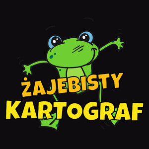 Żajebisty Kartograf - Męska Koszulka Czarna