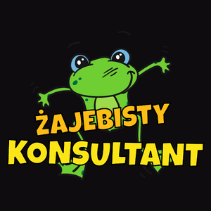 Żajebisty Konsultant - Męska Koszulka Czarna