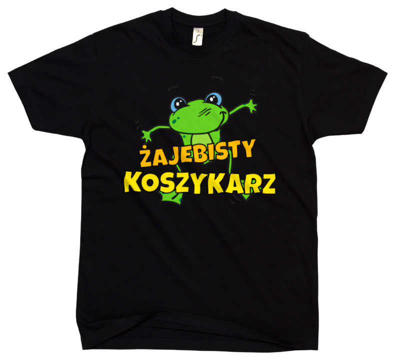 Żajebisty Koszykarz - Męska Koszulka Czarna