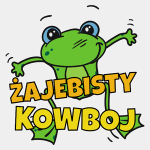 Żajebisty Kowboj - Męska Koszulka Biała