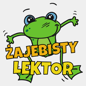 Żajebisty Lektor - Męska Koszulka Biała