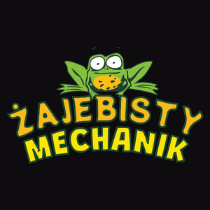 Żajebisty Mechanik - Męska Bluza z kapturem Czarna