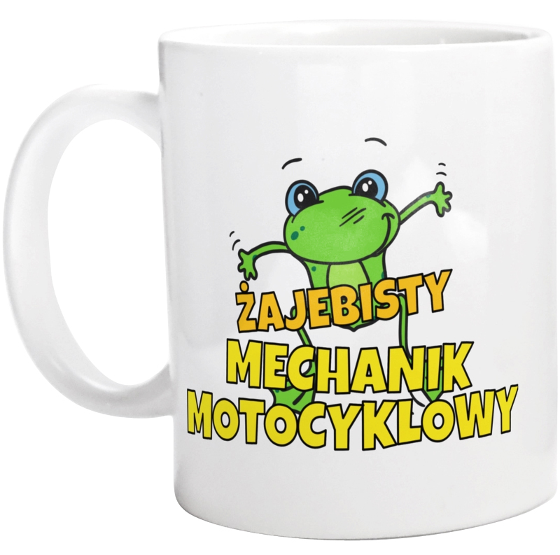 Żajebisty Mechanik Motocyklowy - Kubek Biały