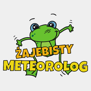 Żajebisty Meteorolog - Męska Koszulka Biała