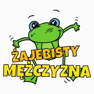 Żajebisty Mężczyzna - Poduszka Biała