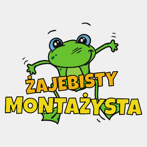 Żajebisty Montażysta - Męska Koszulka Biała