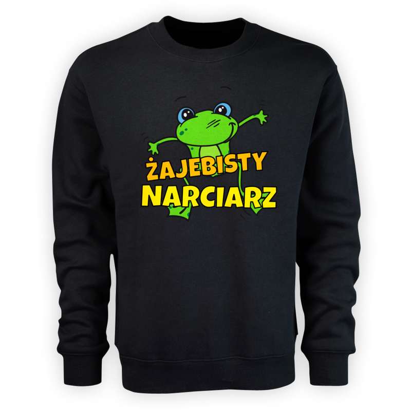 Żajebisty Narciarz - Męska Bluza Czarna