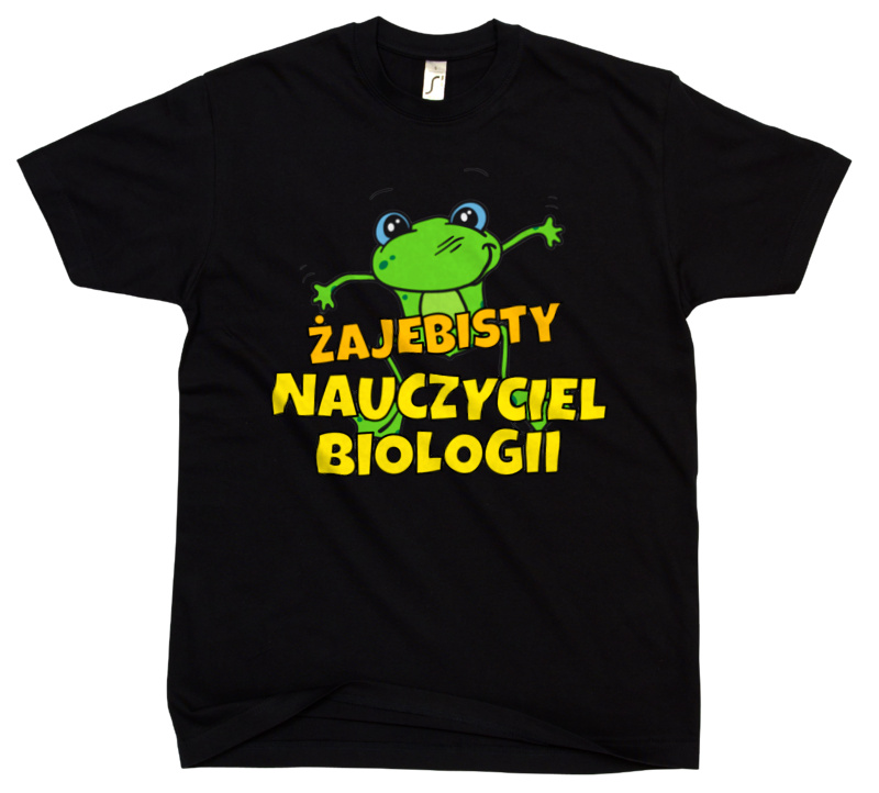 Żajebisty Nauczyciel Biologii - Męska Koszulka Czarna