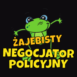 Żajebisty Negocjator Policyjny - Męska Koszulka Czarna