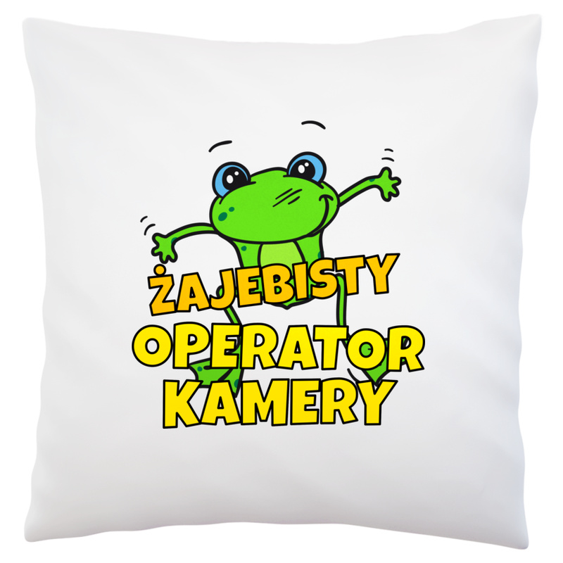 Żajebisty Operator Kamery - Poduszka Biała