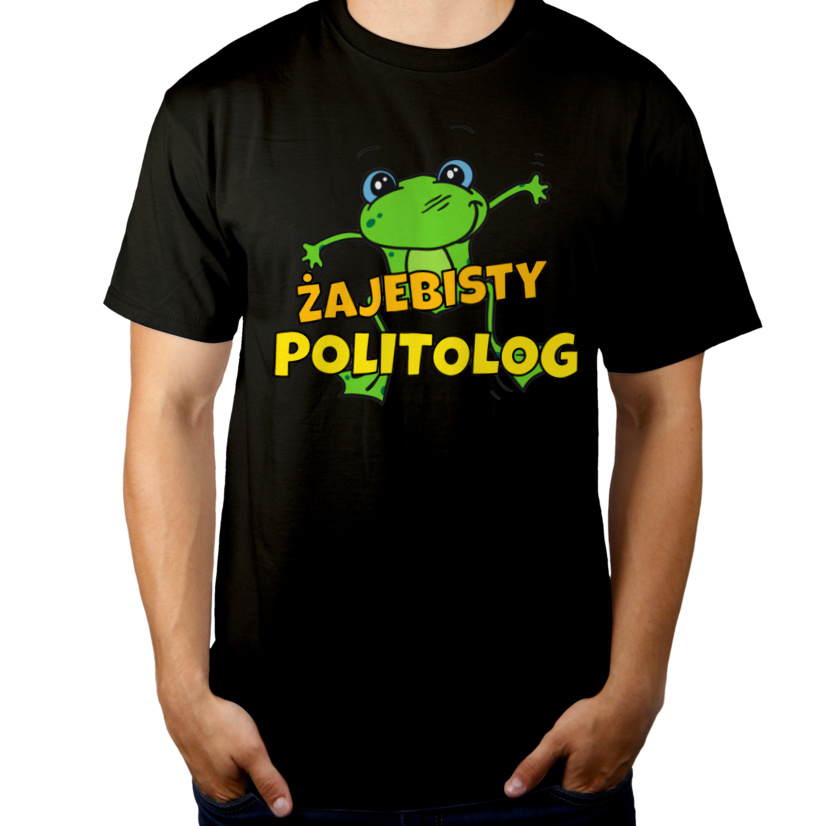 Żajebisty Politolog - Męska Koszulka Czarna