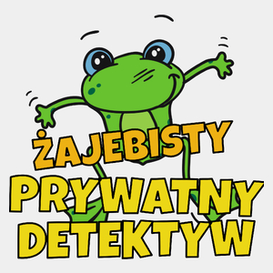 Żajebisty Prywatny Detektyw - Męska Koszulka Biała