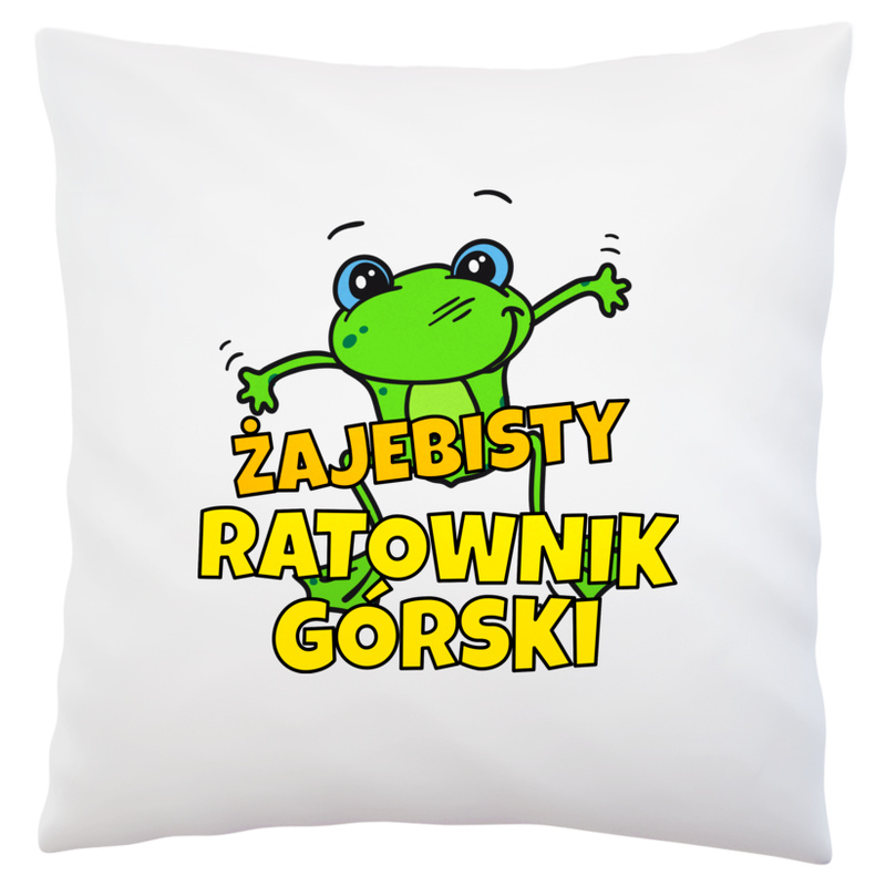 Żajebisty Ratownik Górski - Poduszka Biała