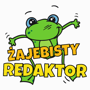 Żajebisty Redaktor - Poduszka Biała