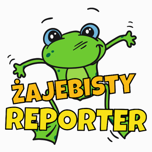 Żajebisty Reporter - Poduszka Biała