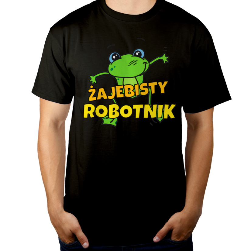 Żajebisty Robotnik - Męska Koszulka Czarna