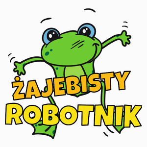 Żajebisty Robotnik - Poduszka Biała