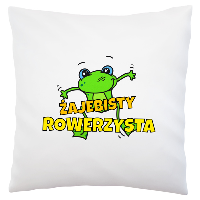 Żajebisty Rowerzysta - Poduszka Biała