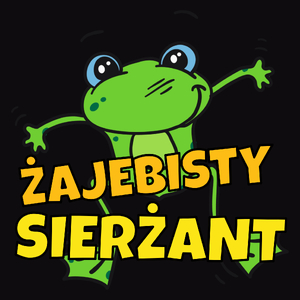 Żajebisty Sierżant - Męska Koszulka Czarna